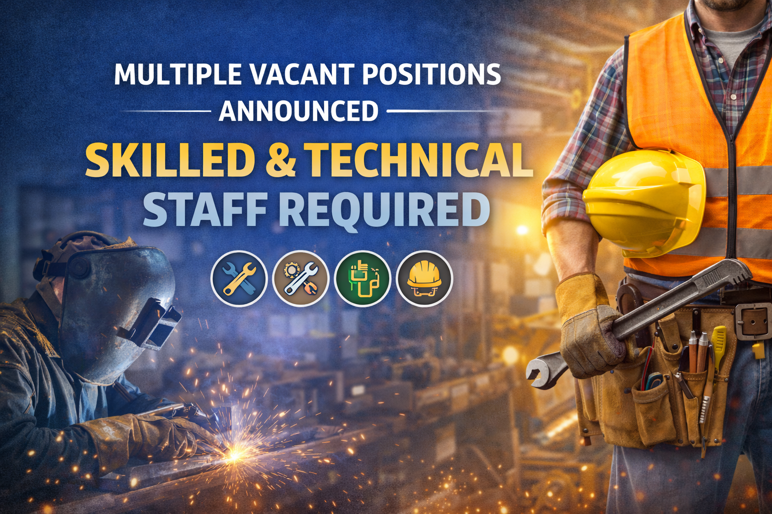 Multiple Vacant Positions Announced – Skilled & Technical Staff Required