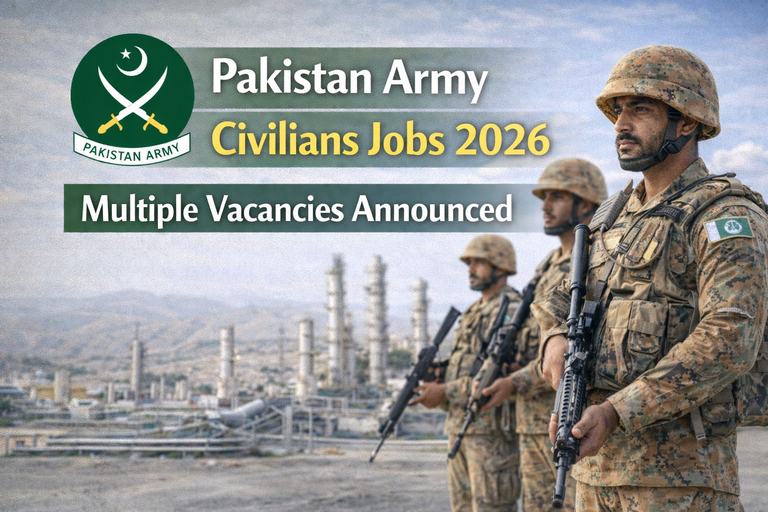 Pakistan Army Civilians Jobs 2026 – Multiple Vacancies Announced