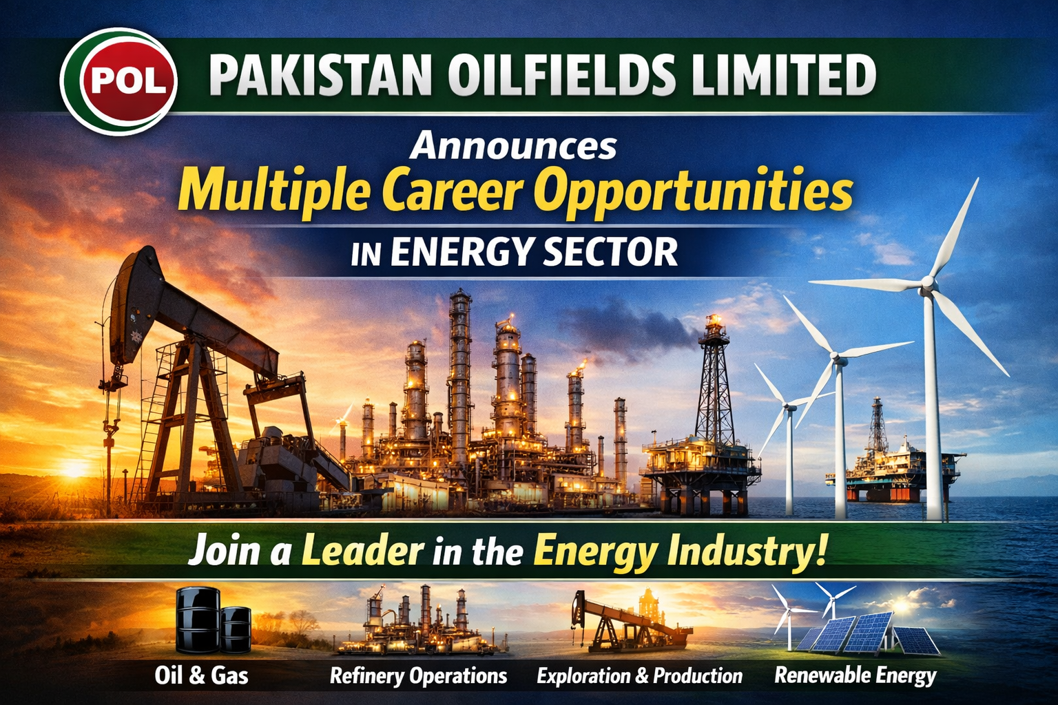 Pakistan Oilfields Limited Announces Multiple Career Opportunities in Energy Sector