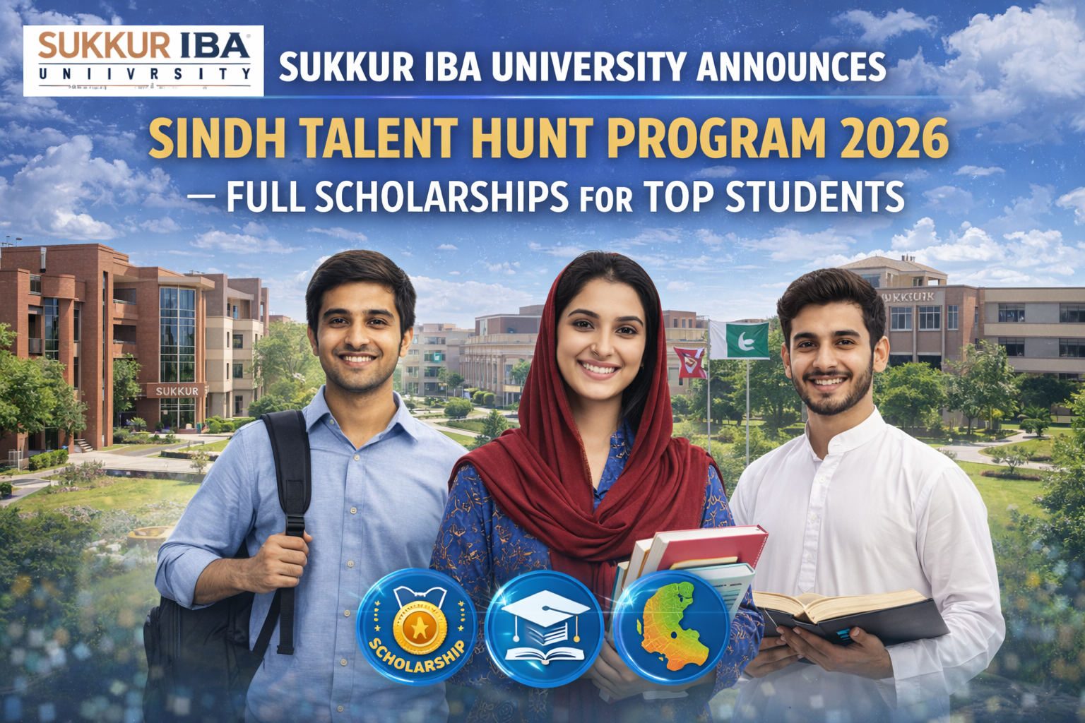Sukkur IBA University Announces Sindh Talent Hunt Program 2026 – Full Scholarships for Top Students