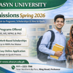 Abasyn University Admissions Spring 2026