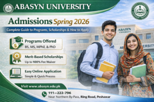 Abasyn University Admissions Spring 2026