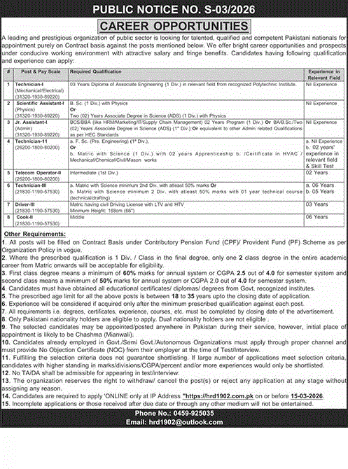 Atomic Energy Jobs 2026 PAEC Apply Online