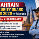 Bahrain Security Guard Jobs 2026 for Pakistanis