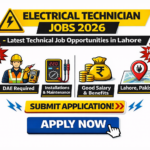 Electrical Technician Jobs 2026 in Lahore – Latest Technical Job Opportunities