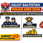 Gilgit Baltistan Police Jobs 2026 – Apply Online
