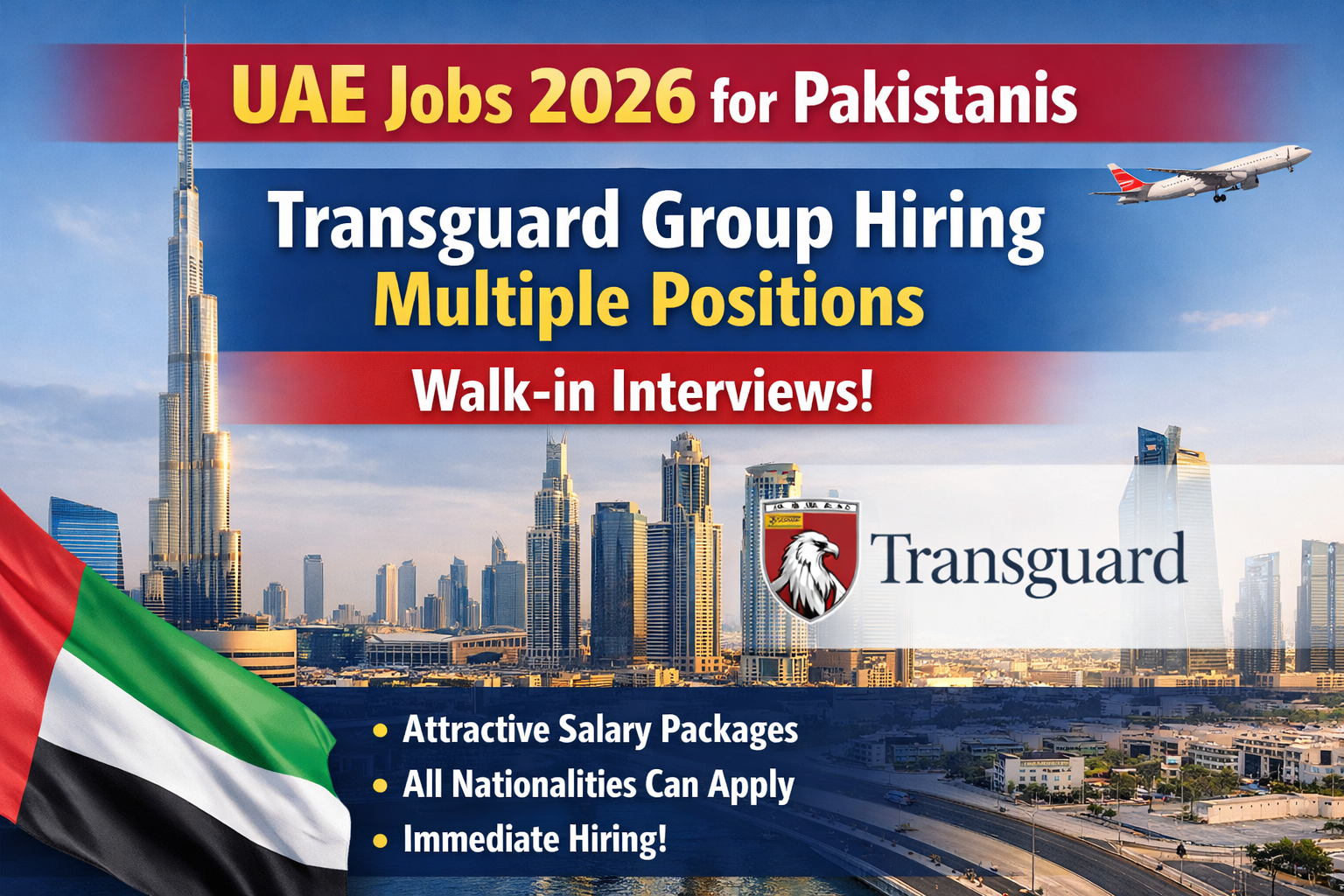 UAE Jobs 2026 for Pakistanis – Transguard Group Walk-in Interview | Apply Now
