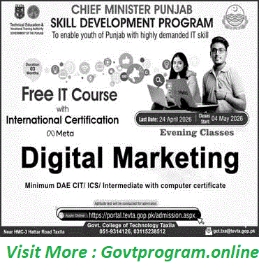 CM Punjab Skill Development Program