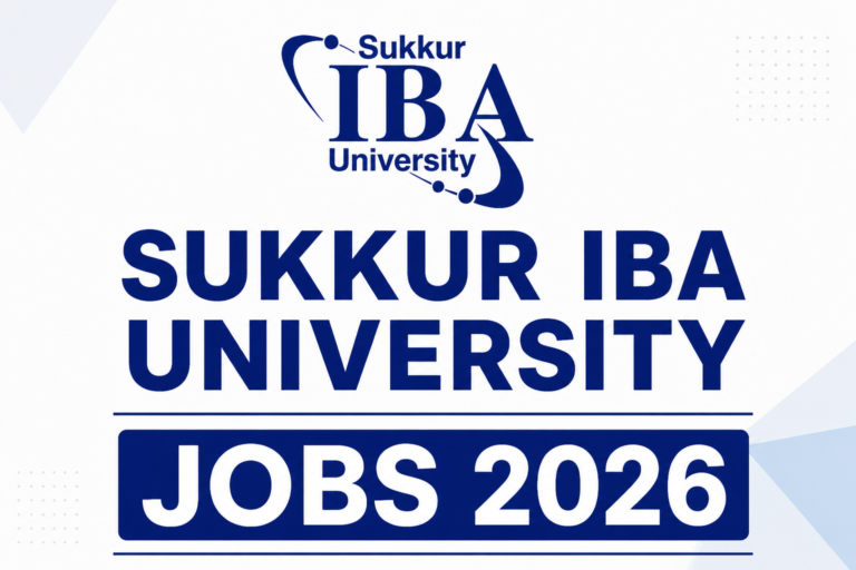 Sukkur IBA University Jobs Notice 2026