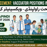 Vaccinator Jobs in District Health Authority Rawalpindi August 2026